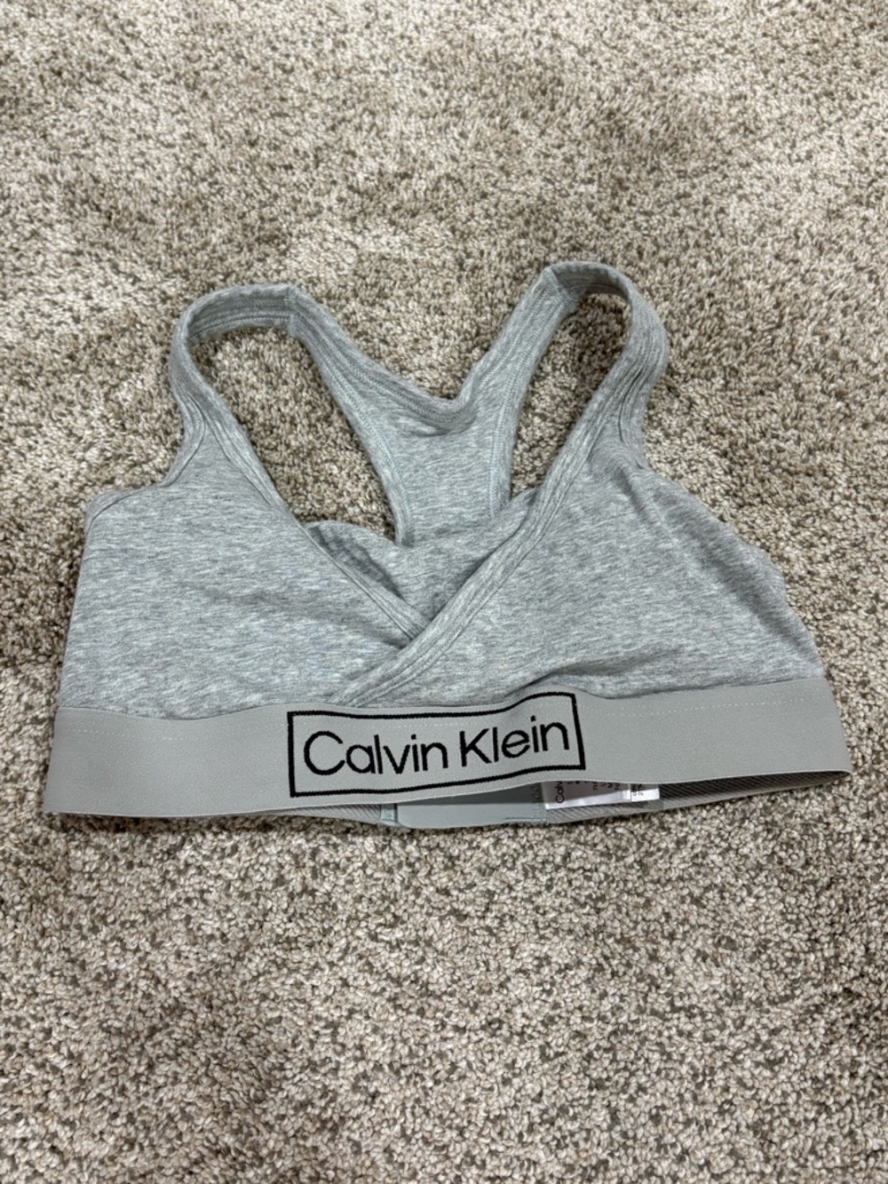 3 for $18 SALE Calvin Klein Light Gray Logo Bralette